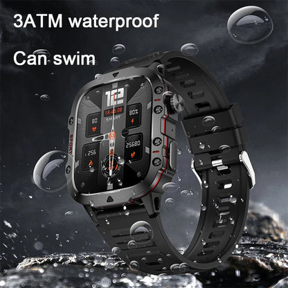 2024 Newest Men's Rugged Military Smart Watch for Android & IOS