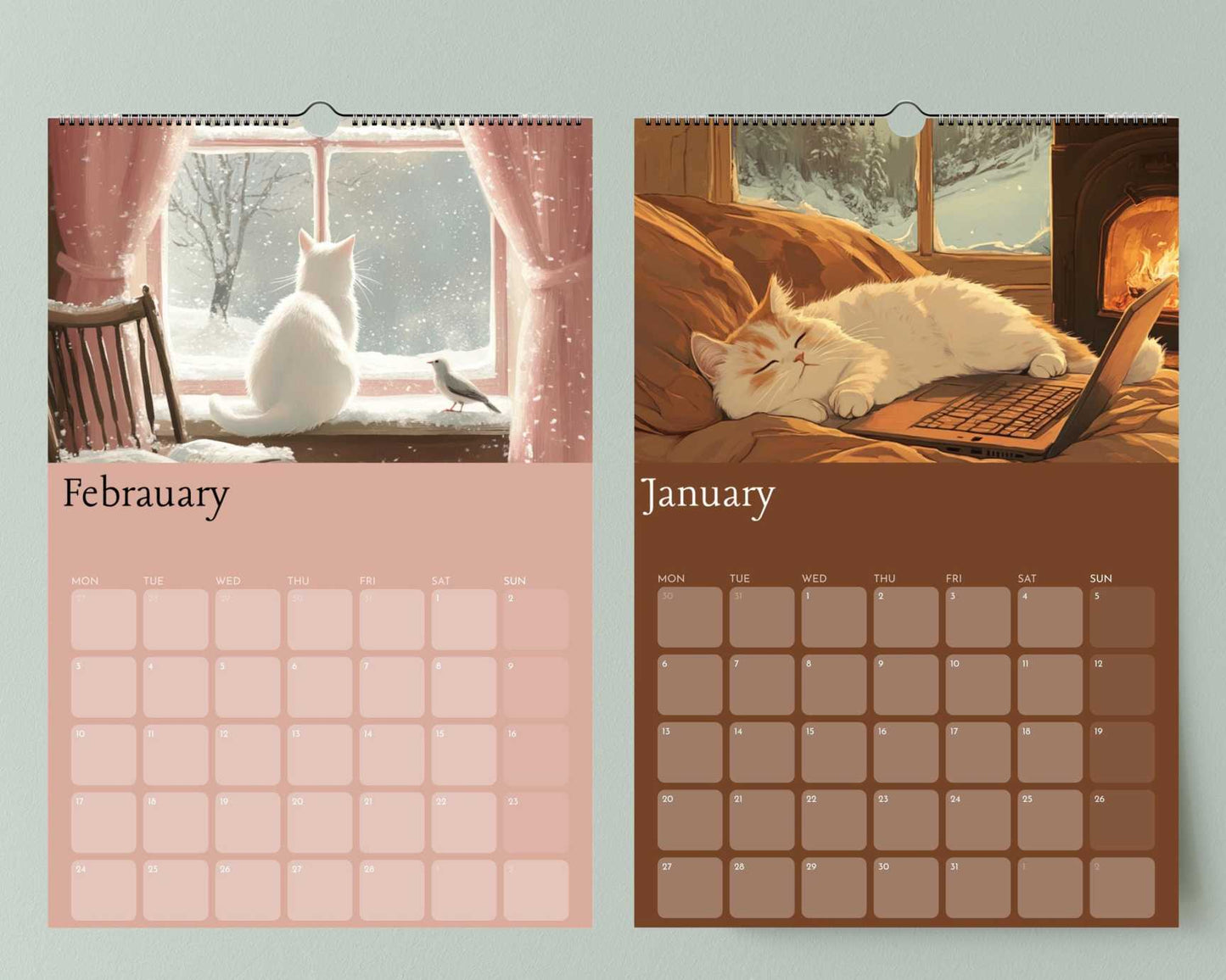 2025 Cats Wall Calendar