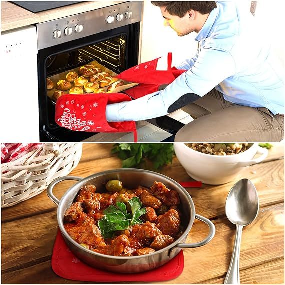 Christmas Pot Rack Baking Pot Holders