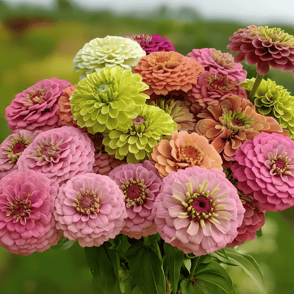 🔥Last Day Clearance🌺Double Zinnia Mixed Color Seeds