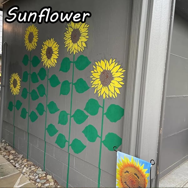 Sunflower🔥 Garden Fence Large Flower Stencils🌻DIY Decoration