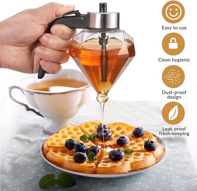 🔥Last Day 49% OFF✨Diamond Glass Honey Dispenser