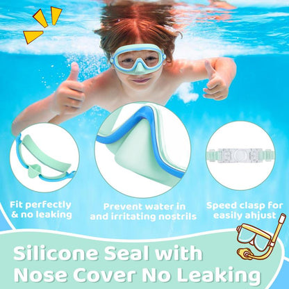 🎉Last Day Promotion 54% OFF-🔥HD children's large frame waterproof and anti-fog swimming goggles