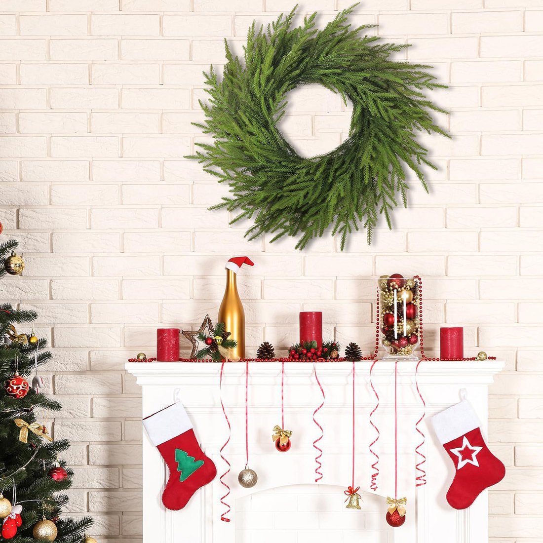 🔥LAST DAY 50% OFF💥Natural Christmas Greenery - Norfolk Pine Garland🌲