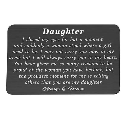 Last Day 75% OFF - ✍️Metal Engraved Card - Message of Love💞