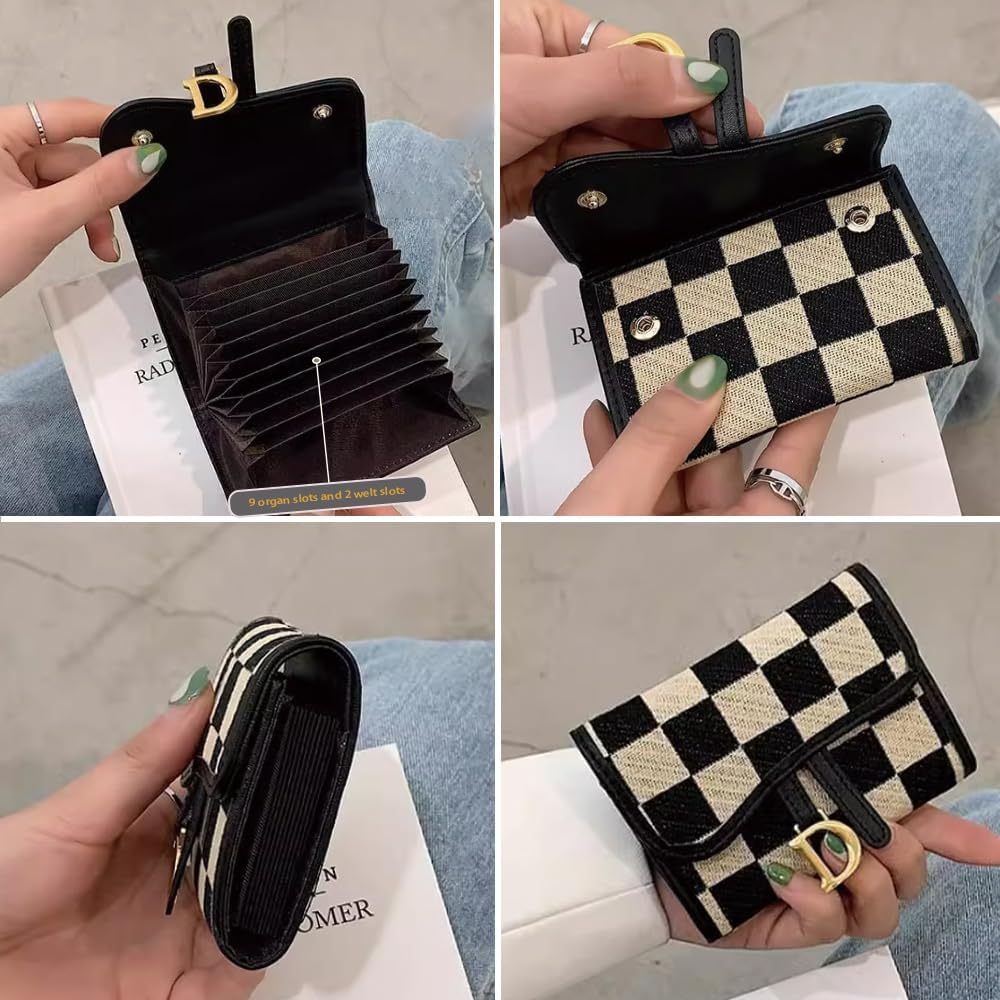 📇Women's Plaid Card Holder📇