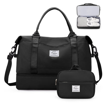 The Ultimate Carry-All – Weekender Duffel for Women with Shoe Pocket & Vanity Bag