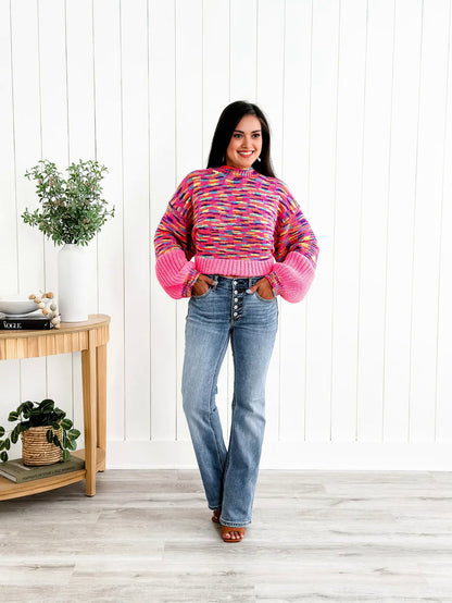 📢New Exclusive Flash Sale 49% OFF💕Mid Rise Button Fly Bootcut Jeans