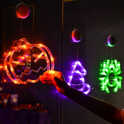 ✨ Upgrade Halloween Window Lights Decorations