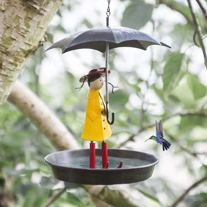 [Last Day49% OFF] Hanging Umbrella Girl Bird Feeder Garden Decor