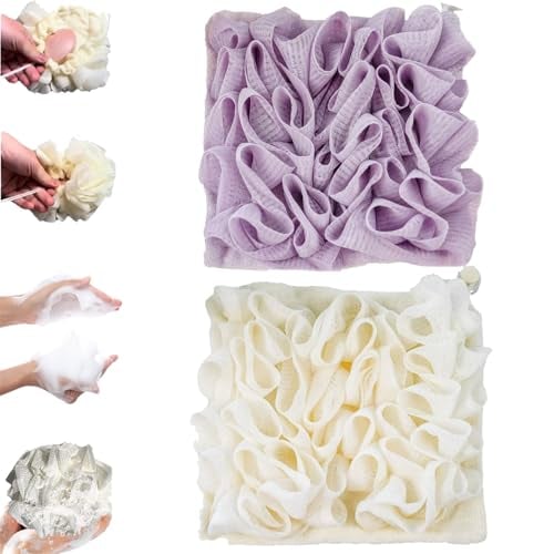 2-in-1 Bath Sponge & Washcloth