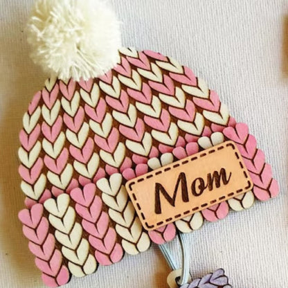 Wooden DIY Knitted Ornaments