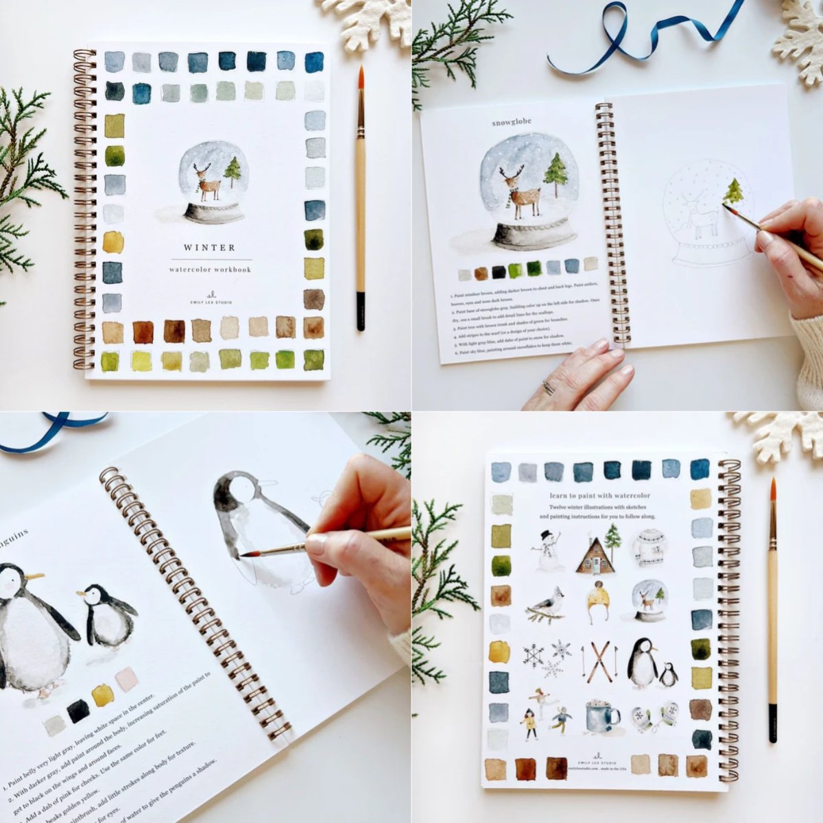 🔥LAST DAY 60% OFF - 💕Watercolor Workbook 🖼️Beginner-Friendly