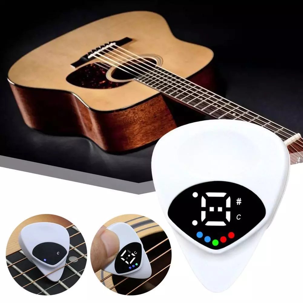 ✨2025 New Arrival✨2-in-1 Guitar Picks-Acoustic Guitar Tuner