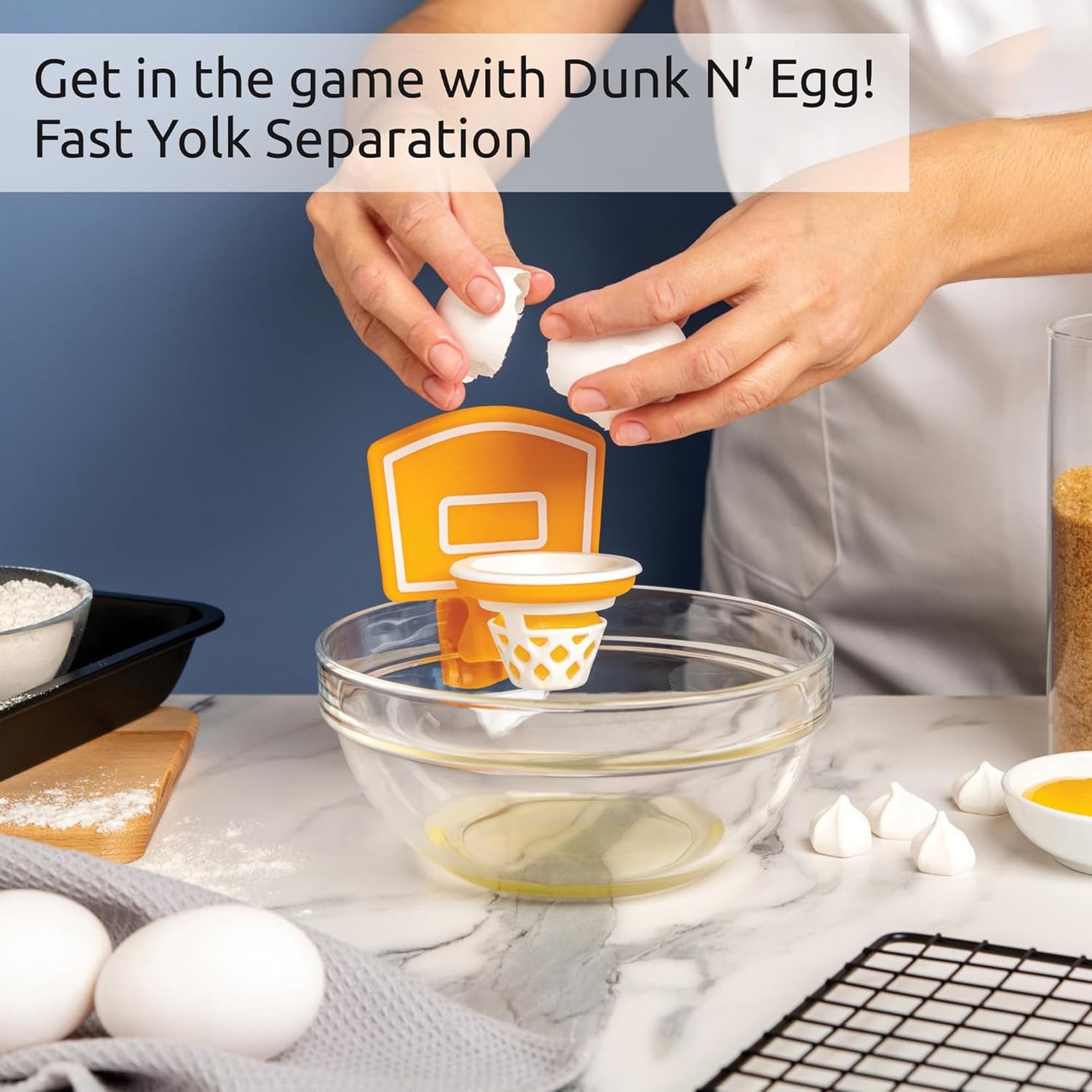 NEW!!Dunk N' Egg Yolk Separator
