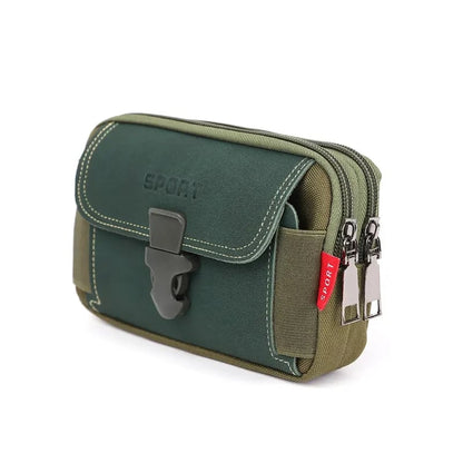Men's multifunctional belt cell phone pouch