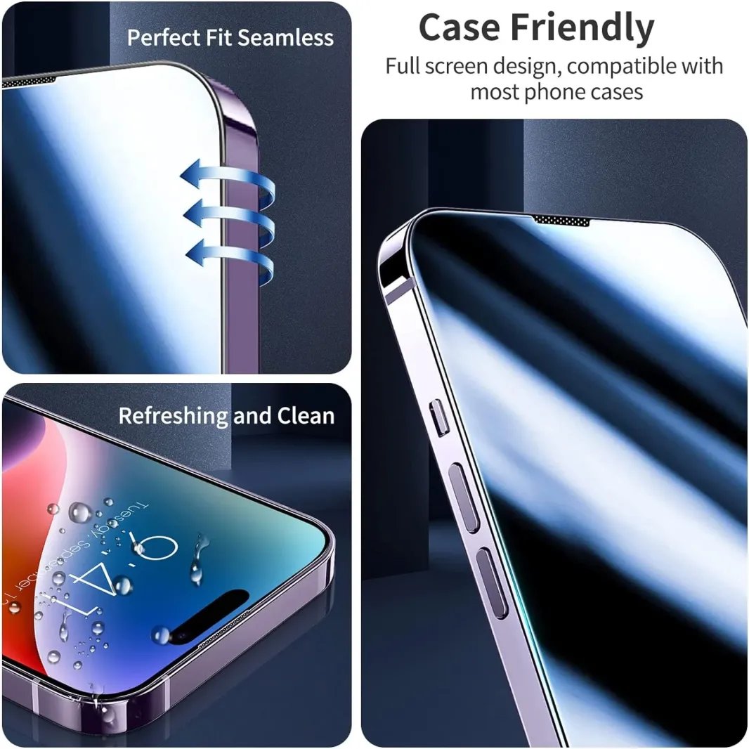 📱Screen Protector -Fingerprint-proof Dust Free Without Bubbles