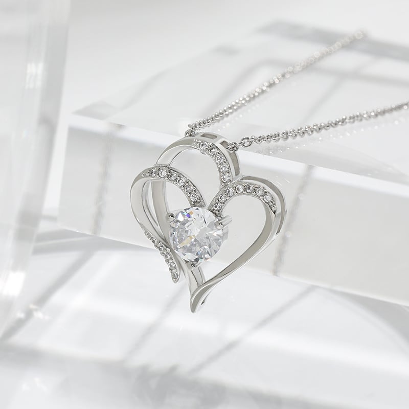 For Daughter - I LOVE YOU Diamond necklace