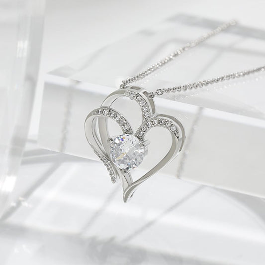 For Daughter - I LOVE YOU Diamond necklace