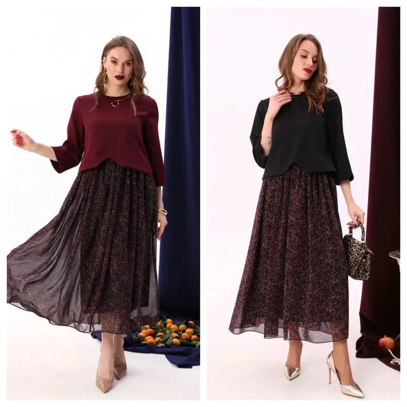 💗Skirt set with elegant bust