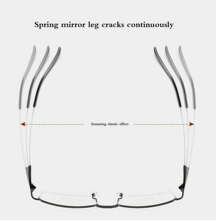 Third Generation Titanium Progressive Far And Near Dual-use Reading Glasses