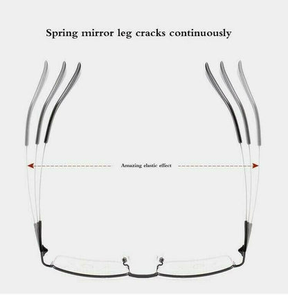 Third Generation Titanium Progressive Far And Near Dual-use Reading Glasses