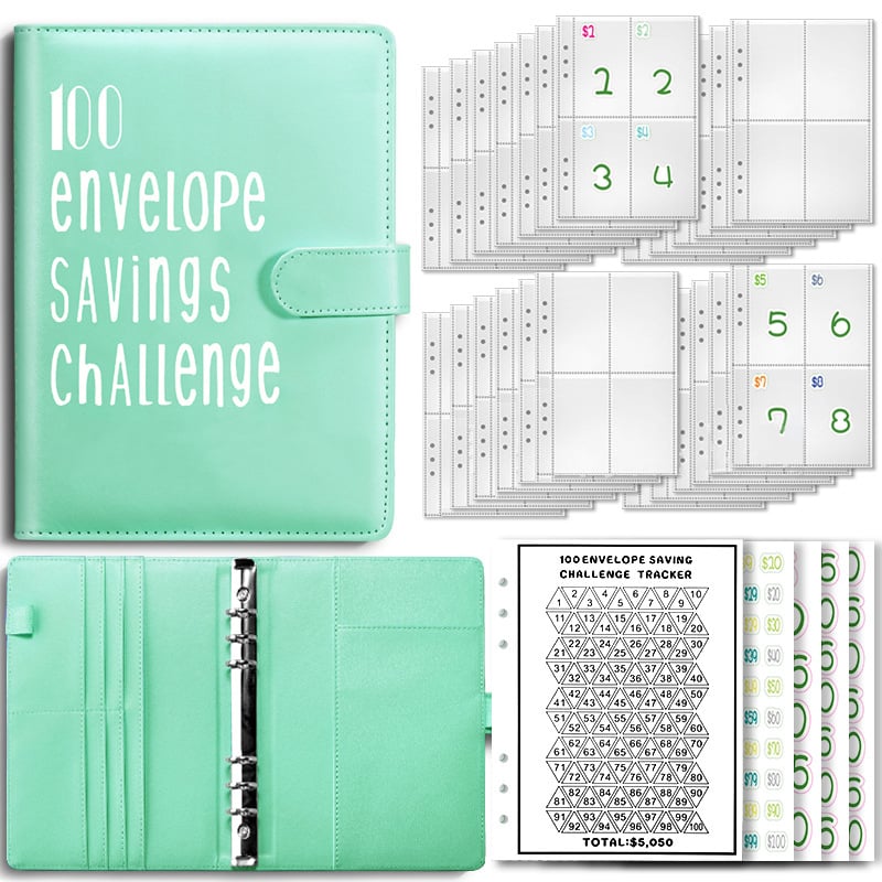✨Limited Time Discount✨- ✉️100 Envelope Challenge Binder | Easy And fun Way To Save Money