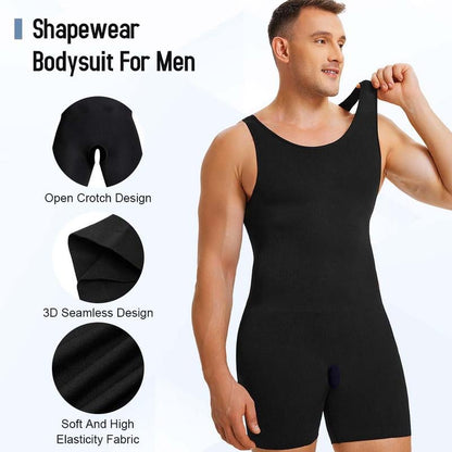 Men's Solid Scoop Neck Shapewear🏋️‍♂️