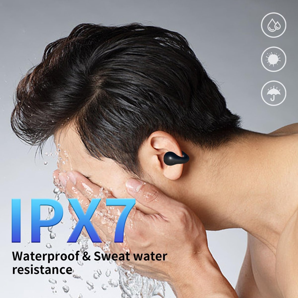 2025 New Arrival - Ear Clip Bluetooth Headphones with Touch Screen