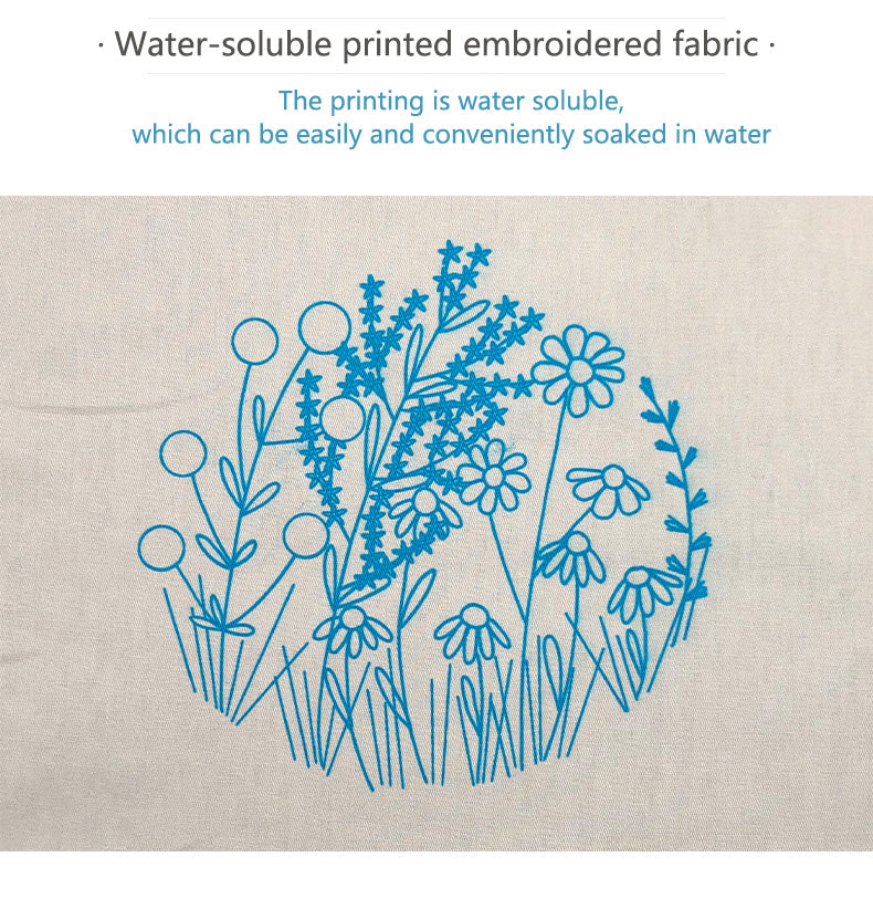 Perfect Gift - Embroidery Hoop Flower Kit for Beginner