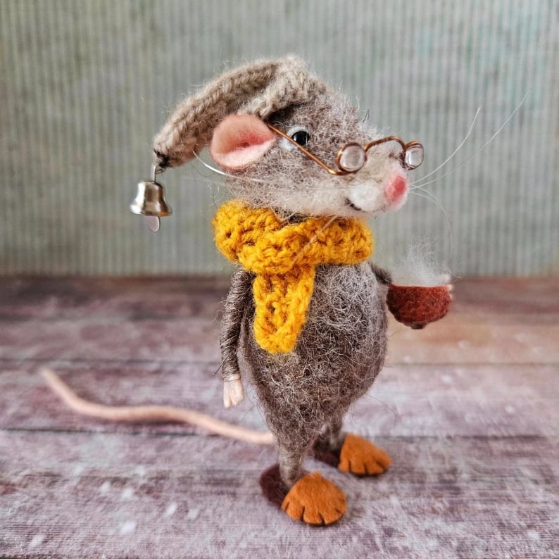 ⏰Limited Edition Hot Sale 49% Off - Handmade Cute Needle Felted Mouse