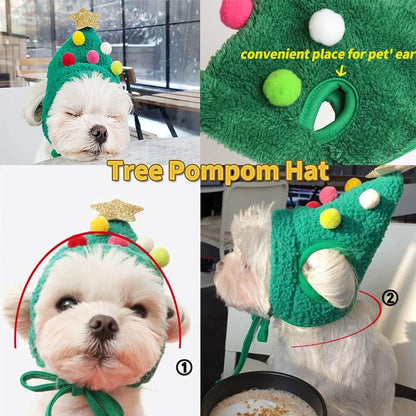 (🎅CHRISTMAS HOT SALE-49% OFF)Adorable Christmas Tree Pom-Pom Hat