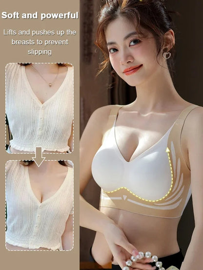 Lifting Anti-Sagging Wire-Free Push-up Bra