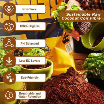 Spring Hot Sale 49% OFF✨ - Premium Organic Coconut Coir Bricks for Plants