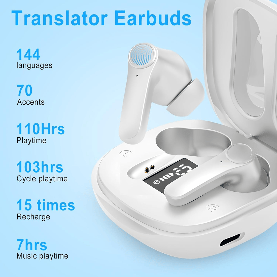 🔥Break the Language Barrier-Caorchareb Translation Earbuds