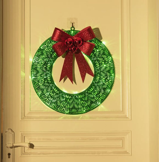💖Outdoor Christmas LED wreath(Diameter 30cm)