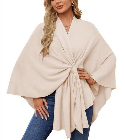 💥Last Day Promotion 49% OFF💥💕Elegant Shawl Wraps Soft Open Front Poncho Sweater💃💃