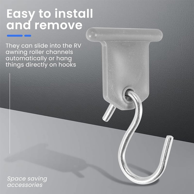 🔥Heavy Duty Rv Awning Insert Hooks