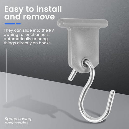 🔥Heavy Duty Rv Awning Insert Hooks