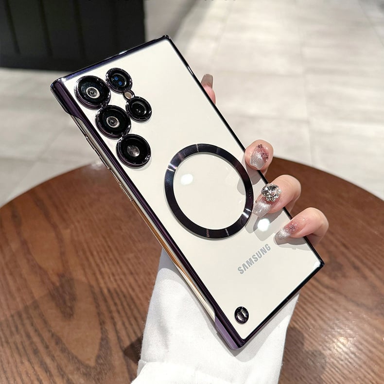 🔥New In Samsung S25 Series Case - Samsung Frameless Magnetic Transparent Case