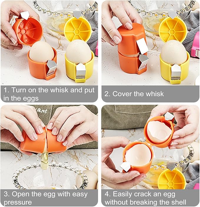 Last Day Buy 1 Get 2 Free🥚Efficient Egg Cracking Tool, Handy Egg Separator🍳
