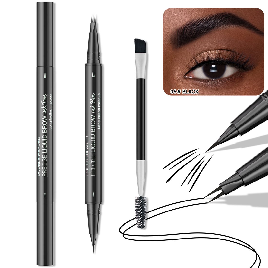 🎀Valentine's Day🌹- 49% OFF!🔥2-in-1 Dual-Ended Eyebrow Pen