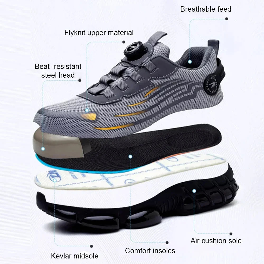 （266）Men's Smash and Stab Resistant Work Safety Shoes