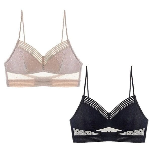 Starry Bra - Low Back Wireless Lifting Lace Bra