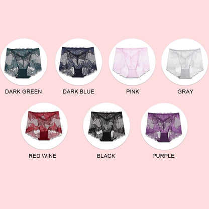 Women Embroidery Lace Panties