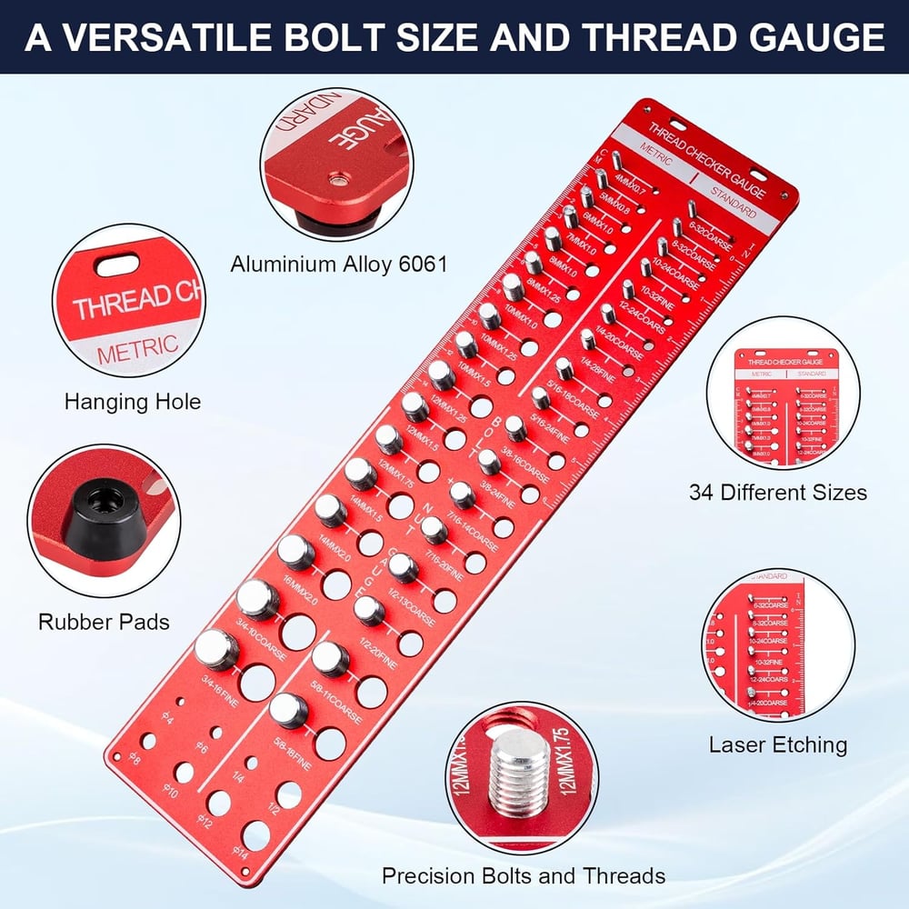 TidePick Nut and Bolt Thread Checker