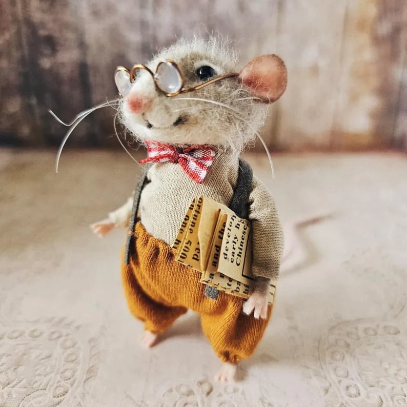⏰Limited Edition Hot Sale 49% Off - Handmade Cute Needle Felted Mouse