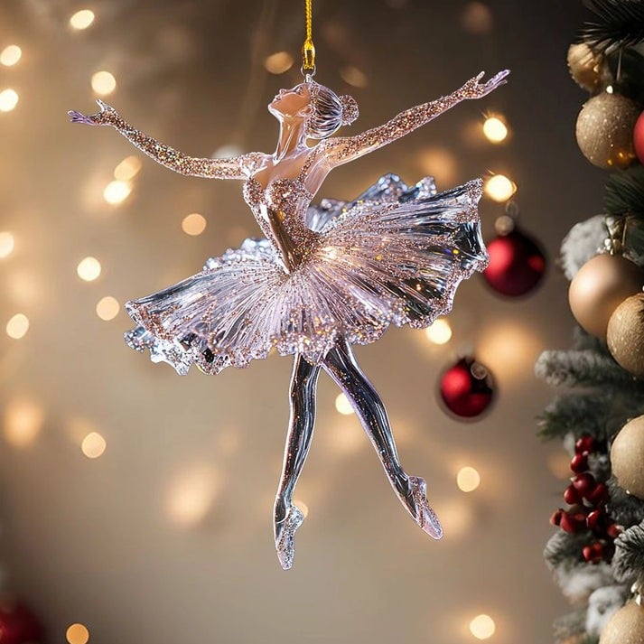 🎄Sparkling Ballet Crystal Christmas Ornament