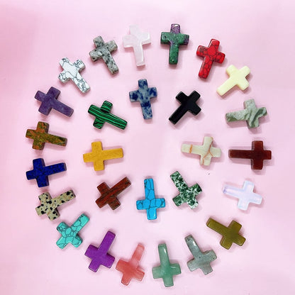 ✝️Easter Natural Stone Crystal Cross Decoration（20pcs）