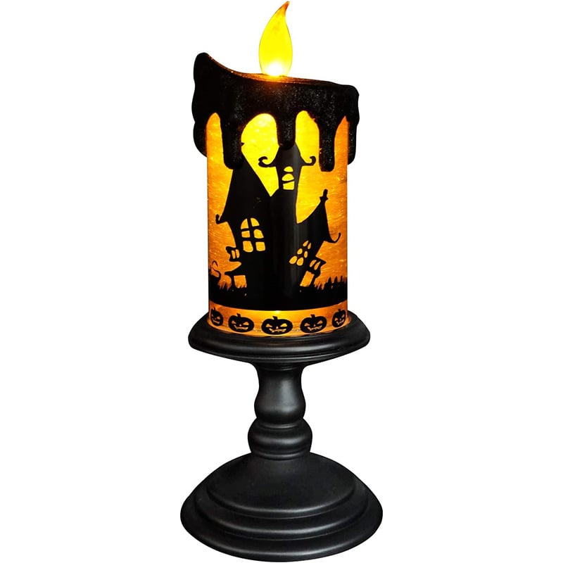 🔥Halloween Sale 57% Off -🎃Halloween Snow Globe Flameless Candle with Timer